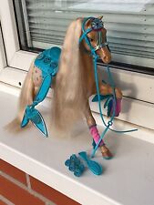 Barbie Mattel Pferd Sun Charm Western Pferd Sun Runner u. vollständigem Zaumzeug