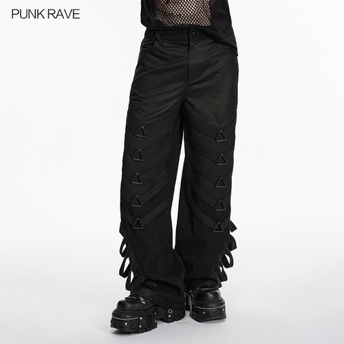 Punk rave men black - black, leg