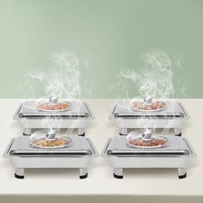 4er Set Buffet Essen Tablett
