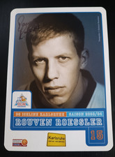 Autogrammkarte Rouven Roessler BG Iceline Karlsruhe