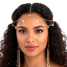 Göttin Kopfkette Gold Damen