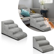 Hunderampe Hundetreppe 3/4-stufige Verstellbaren Einstieghilfe Hundetreppen