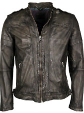 Lederjacke Mustang XL - Biker - Retro -Used Look - 50er - 60er - selten getragen