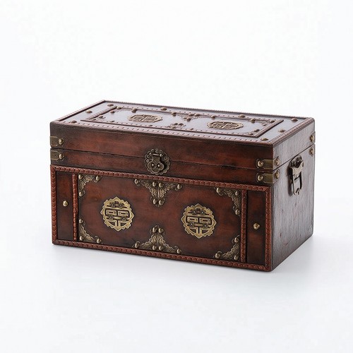 Holztruhe mit deckel antik - mit,