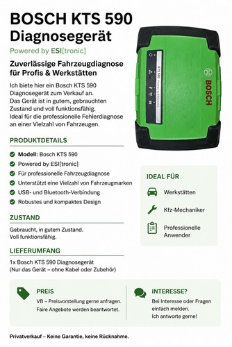 Bosch kts 590 diagnosegerät - kts,