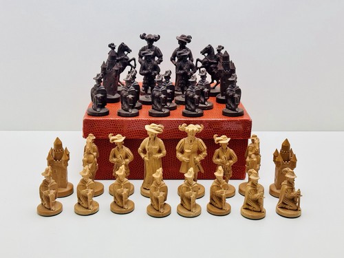 Vintage schachfiguren - vintage,