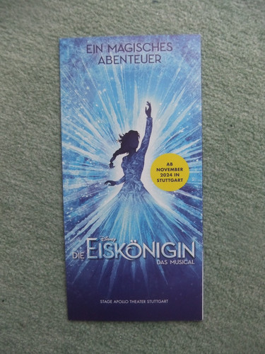 Musical flyer die - flyer, eiskönigin
