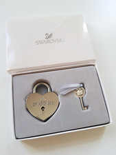 Swarovski Anhänger Herz Herzschloss + Schlüssel