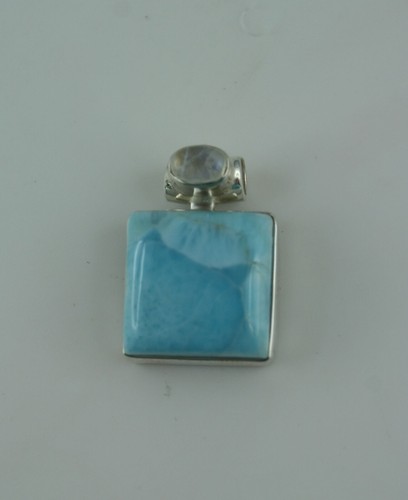 Larimar anhänger mit - larimar,