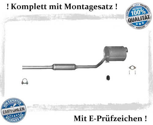 Mittelschalldämpfer für