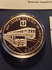 10 Euro Sondergedenkprägung von BTN / 2002 / 100 Jahr U-Bahn Berlin
