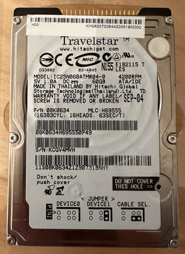 Indust hdd 60gb - indust., ide|hitachi