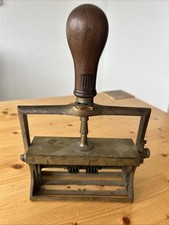 Alter Stempel Schwer Messing 