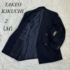 《Takeokikuchi》Maßgeschneiderte Jacke/Zweireiher/Streifen/Marine/M