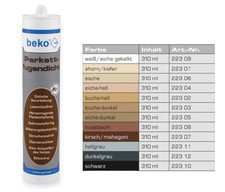 beko Parkettfugendicht 310 ml Parkett Laminat Dichtmasse in verschiedenen Farben