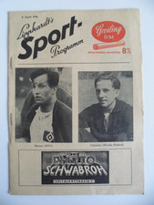 HSV-Werder Bremen 1955/56 Hannover-VfR Neumünster St.Pauli-Bremerhaven Programm