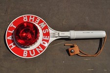 Winkerkelle // Signalkelle mit Beleuchtung // Ex. Bundeswehr // Feldjäger BW