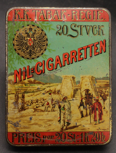 Alte blechdose ägypten - blechdose,