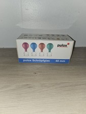 Pulox Schröpfglas aus Echtglas mit Saugball - Blau - 40mm