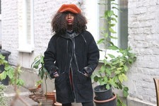 Vintage Wildleder Mantel