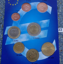 Monaco 2001 KMS 3,88 Euro ST 1 Cent - 2 € Kursmünzensatz Stempelglanz komplett