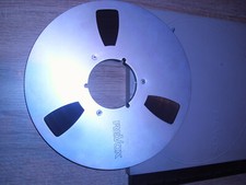 Revox Tonband 26cm Aluspule mit Band im Revox Plastik Schuber