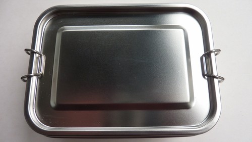 Edelstahl lunchbox eckig - edelstahl,