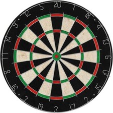 Holz Sisalfaser Dartscheibe 28cm Durchmesser inkl. 12 Dartpfeile