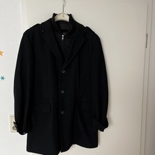 Jakes Herren Mantel Milford mit Innenweste Schwarz Größe 50