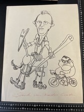 Karikatur Kohlezeichnung