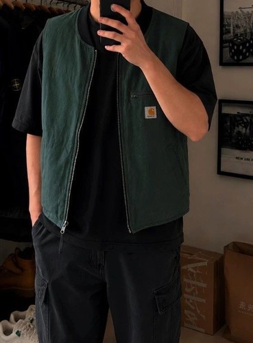 Upcycled carhartt weste - i,