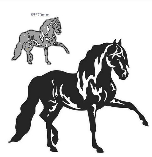Pferd metall präge stencil - präge,