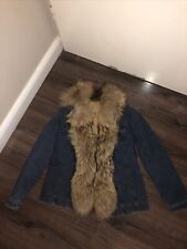 Madeleine Jeansjacke mit Fellbesatz Pelz rausnehmbar Gr. 40 Damen