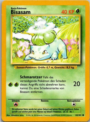 Pokémon bisasam 102 base - bisasam,