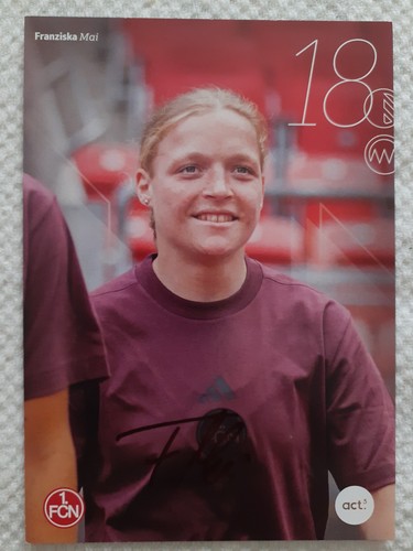 Autogrammkarte franziska mai - franziska,