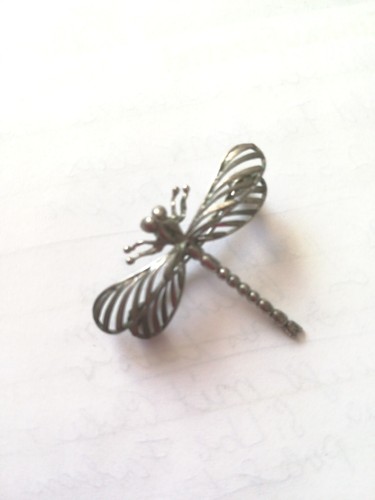 Alte libellen brosche silber - alte,