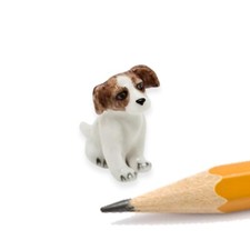 Tiny ¾" Jack Russel Ceramic