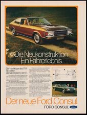 Ford Consul - Reklame Werbeanzeige Original-Werbung 1970