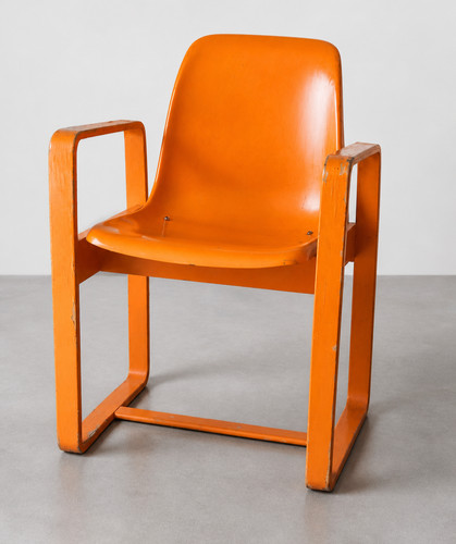 Vintage armlehnstuhl orange - armlehnstuhl,