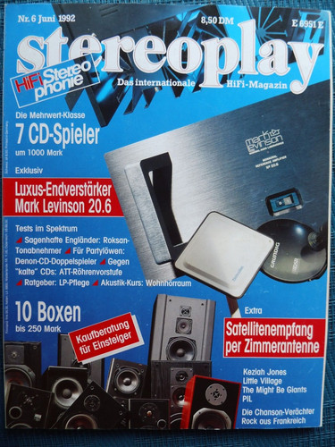 Stereoplay levinson - stereoplay, 6/92,levinson