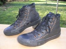 Original CONVERSE Chucks Taylor Sneaker HI, Gr. 37, Schwarz, Leder, Nieten !