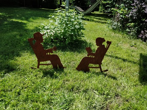 Gartenstecker oma und opa im - opa,