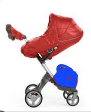 stokke xplory Winter KIT Rot Lammfell Kinderwagen echt Pelz