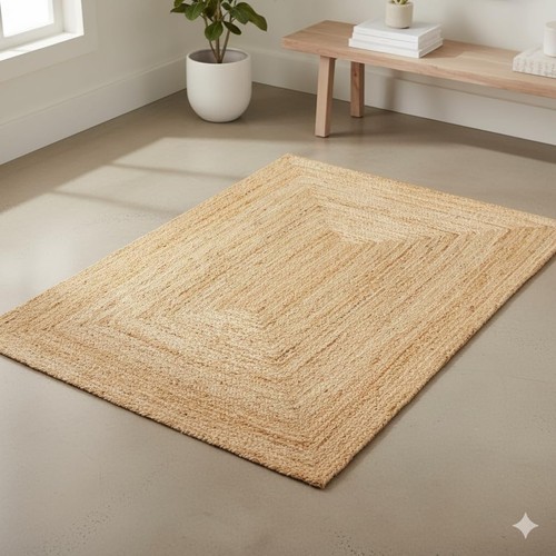 Jute teppich boho - jute,