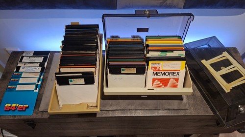 Commodore c64 disketten über - commodore, disketten,
