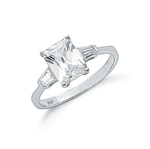 Sterlingsilber smaragdschliff - sterlingsilber,