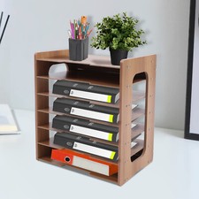 7 Tiers Desk File Organizer Holder Office A4 Papier Letter Tray Document Storage