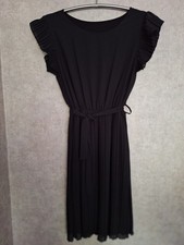 Plissee Damenkleid  Schwarz Gr. S (Maße beachten!)