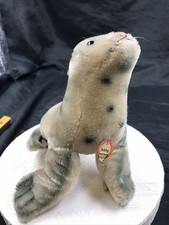 Robbe Robby Steiff® 431400 mit Schild &Fahne 60er Jahre