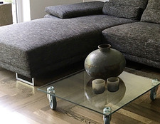 Fontana Arte Nachbau Tavolo Con Ruote Couchtisch 80x80cm